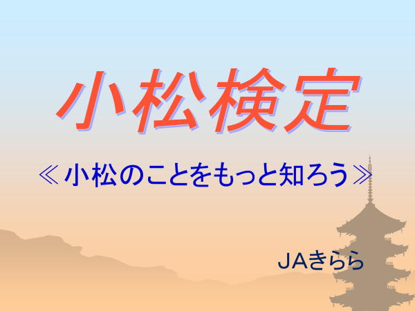 小松検定
